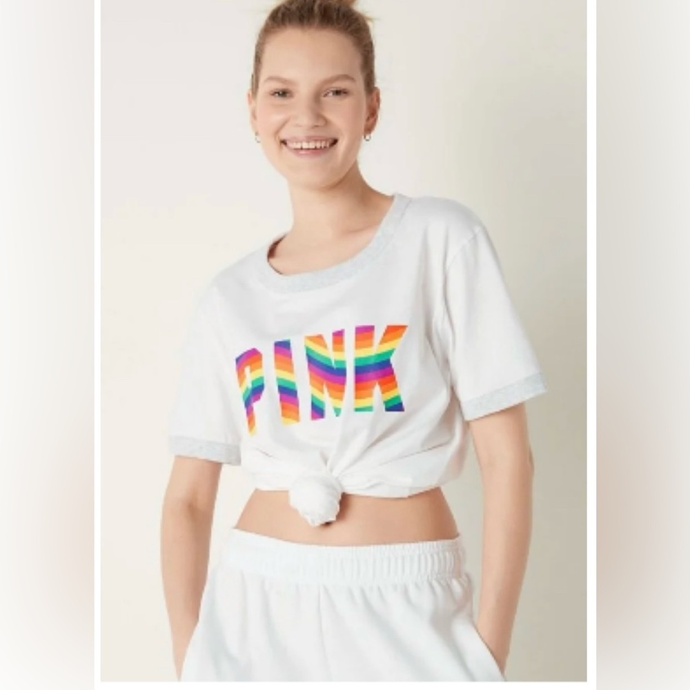 PINK
Cotton Short Sleeve Campus Ringer T-Shirt